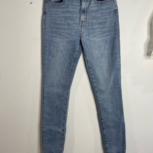 BDG Womens Jeans High Rise Twig Ankle Light Blue 5 Pockets Size 27 94% Cotton